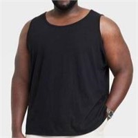 Black Tank Top - Size 4XL - Big & Tall - Plus Size