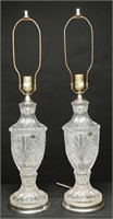 Zajecar Lead Crystal Table Lamps (2)