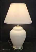 GLASS TABLE LAMP - WORKS - 19.25"
