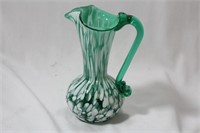 Blown Art Glass Ewer