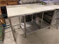 60" Stainless Steel Work Table With Cutting Board