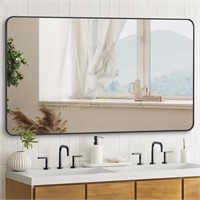 Desbing Wall-Mounted Mirror 36"x48” Black $179 R