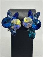 Wendy Gell Fine AB Rivoli Rhinestone Earrings