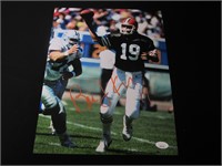 BERNIE KOSAR SIGNED 11X14 PHOTO BROWNS JSA