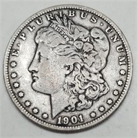 1901 Morgan Silver Dollar XF