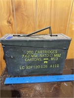 Vintage Metal Ammo Box