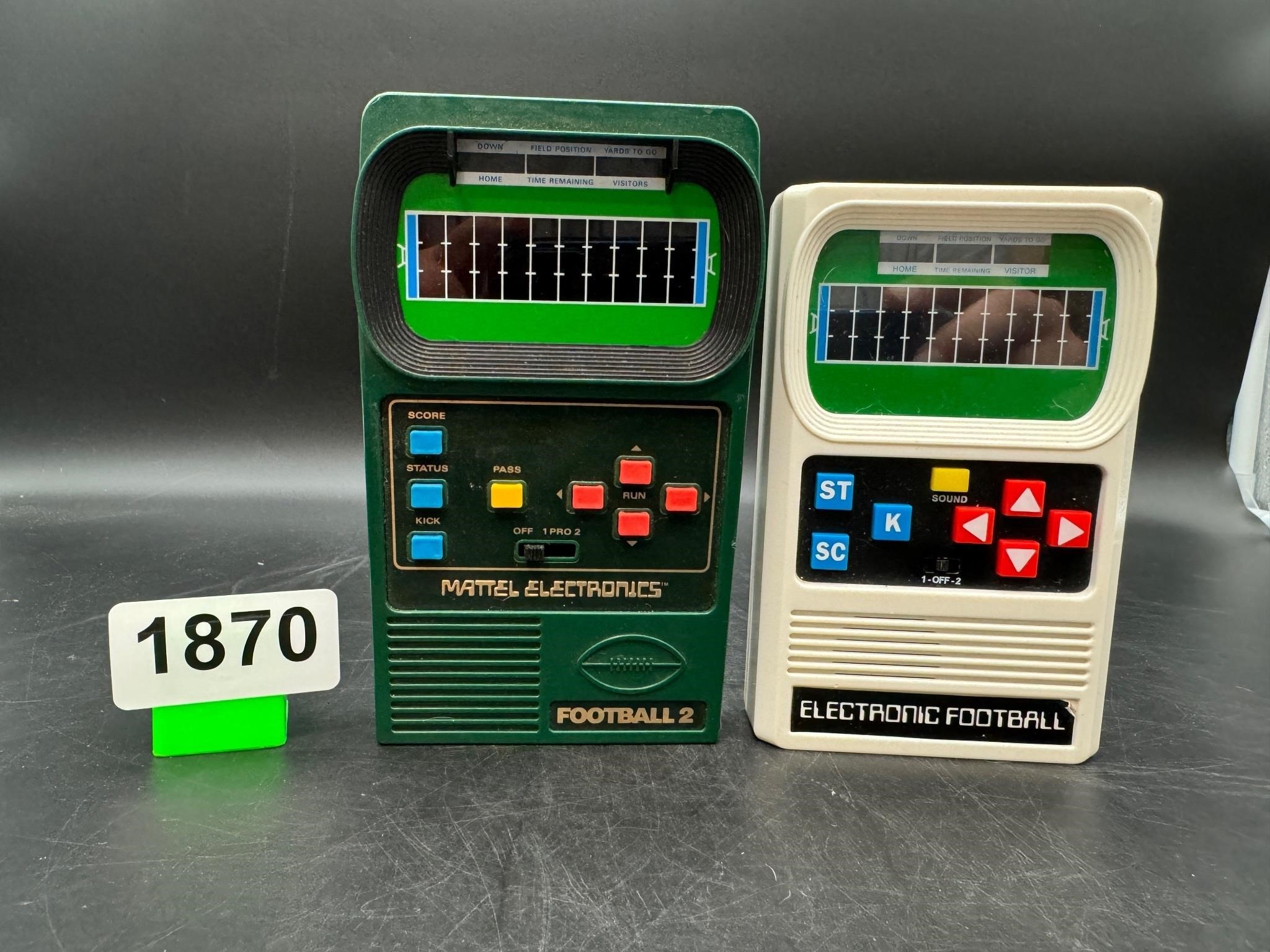 2 Early Hand Held Electronic Football Games
