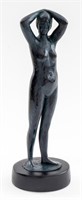 Seymour Remenick Spelter Sculpture of a Nude Woman