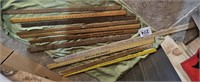 Vintage yard sticks