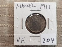 1911  Liberty Head Nickel VF