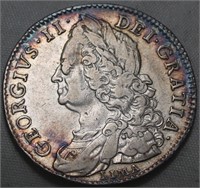 VF-20 Great Britain George II 1745 Half Crown