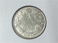 1916 (au) Canadian Silver 25 Cent