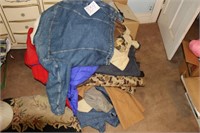 HUGE PILE BIG MANS WINTER COATS, CARHARTS, ETC