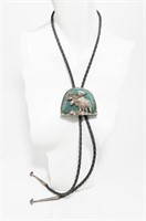 Jewelry Sterling Silver Moose Bolo Tie Necklace