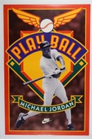 Rare Nike Michael Jordan Baseball Poster
