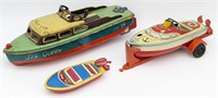 (3) Japan Tin Friction & Windup Boats