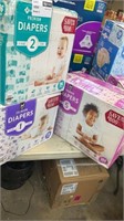 1 LOT 1-MEMBER’S MARK DIAPERS SIZE 1, 176 CT./