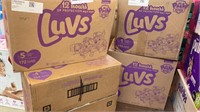 1 LOT 1-LUVS DIAPERS SIZE 1. 294 CT./ 1-LUVS