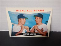 1960 TOPPS RIVAL ALL STARS #160. MICKEY MANTLE