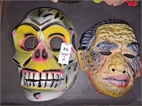 2 Halloween masks
