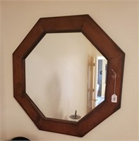 Octagon Framed Mirror, 26 3/4"