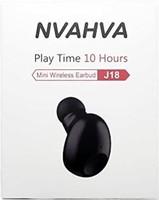 NVAHVA Single Bluetooth Earpiece10 Hrs Playtime,W