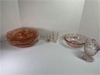 Pink Glass Dishware
