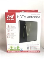 Amplified indoor HDTV antenna