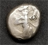Ancient Persian AR Silver Siglos Coin w/Info