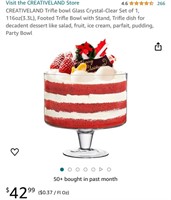 Trifle Dish (Open Box, New)