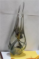 A Signed Artglass Vase