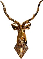 Electroplating Gold LED Lucky Antlers Wall Lamp