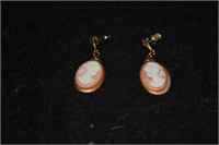 cameo earrings
