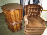 Recliner and Tables