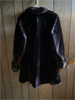 Black Fur Mid coat