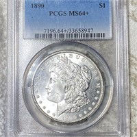1890 Morgan Silver Dollar PCGS - MS64+
