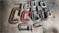 Various Sizes of C Clamps