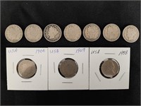 United States Nickel Coin Lot 1902-1938 - 10 Coins