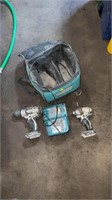 Makita drills and charger untested in bag