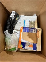 Box of new home improvement items