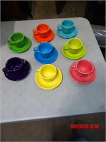 FIESTA CUPS AND SAUCERS
