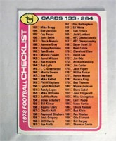 1978 Topps Football Checklist #2 133-264 Card #257