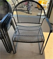 4 Metal Lawn chairs