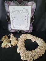 Faux Stain Glass Frame, Resin Heart Wreath & More