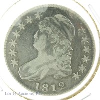 1812 Silver Capped Bust Half Dollar (VF)