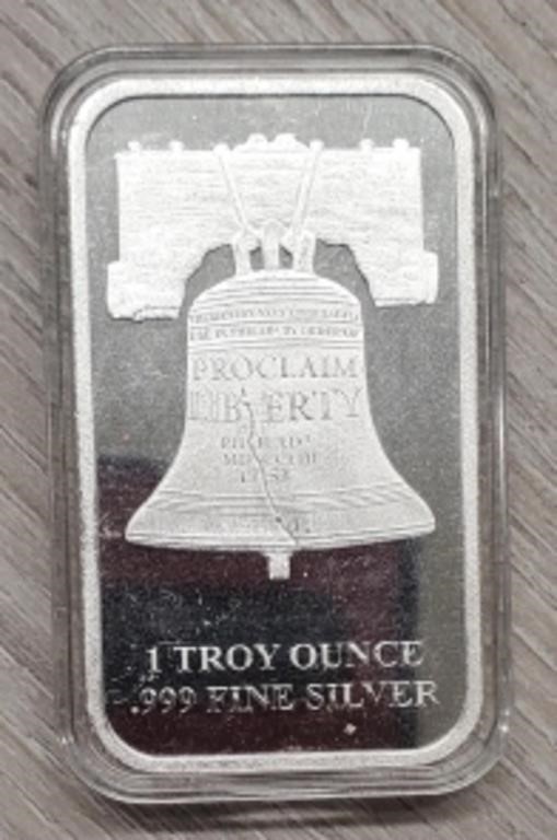 1 oz Silver Liberty Bell/We The People Round