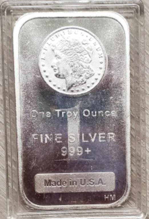 1 oz Silver Morgan Bar