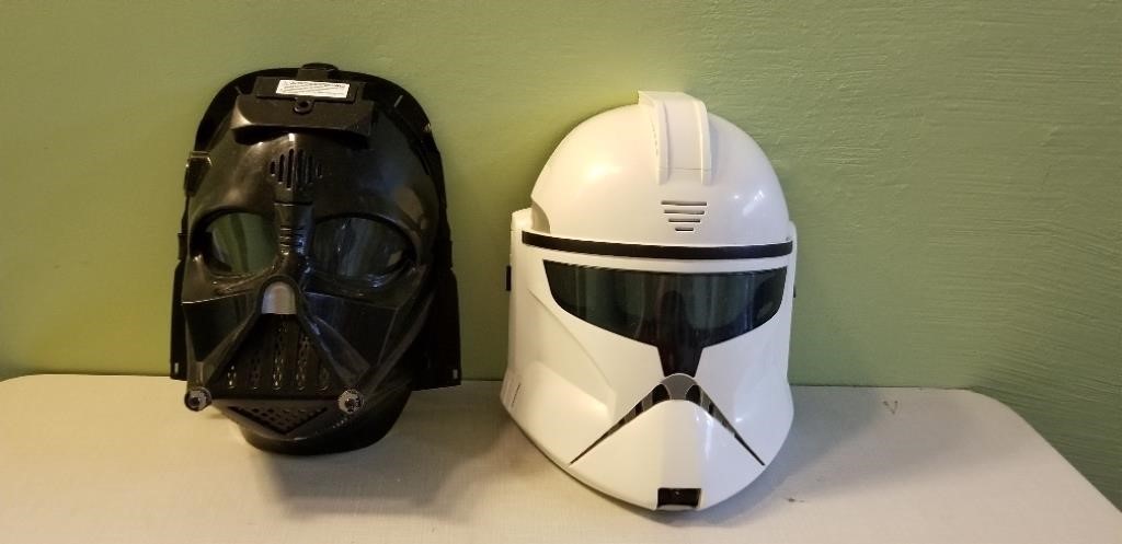 Star Wars 2 Masks- Darth Vader and Storm Trooper