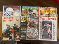 6 Sports Magazines. Sports Illustrated.
