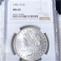 1901-O Morgan Silver Dollar NGC - MS65
